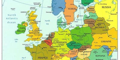 世界地图，显示克罗地亚