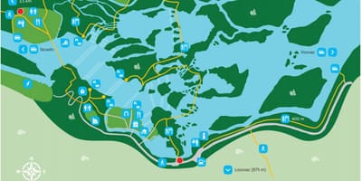 克尔卡克罗地亚国家公园地图