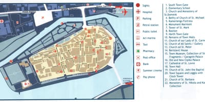 克罗地亚特罗吉尔的地图
